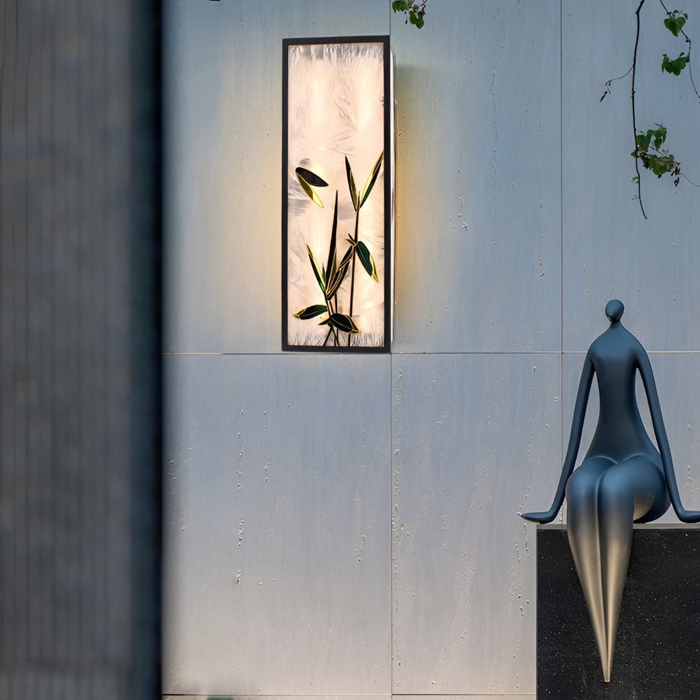 Gray metal outdoor wall lighting for outdoor space, Lighom — 31"