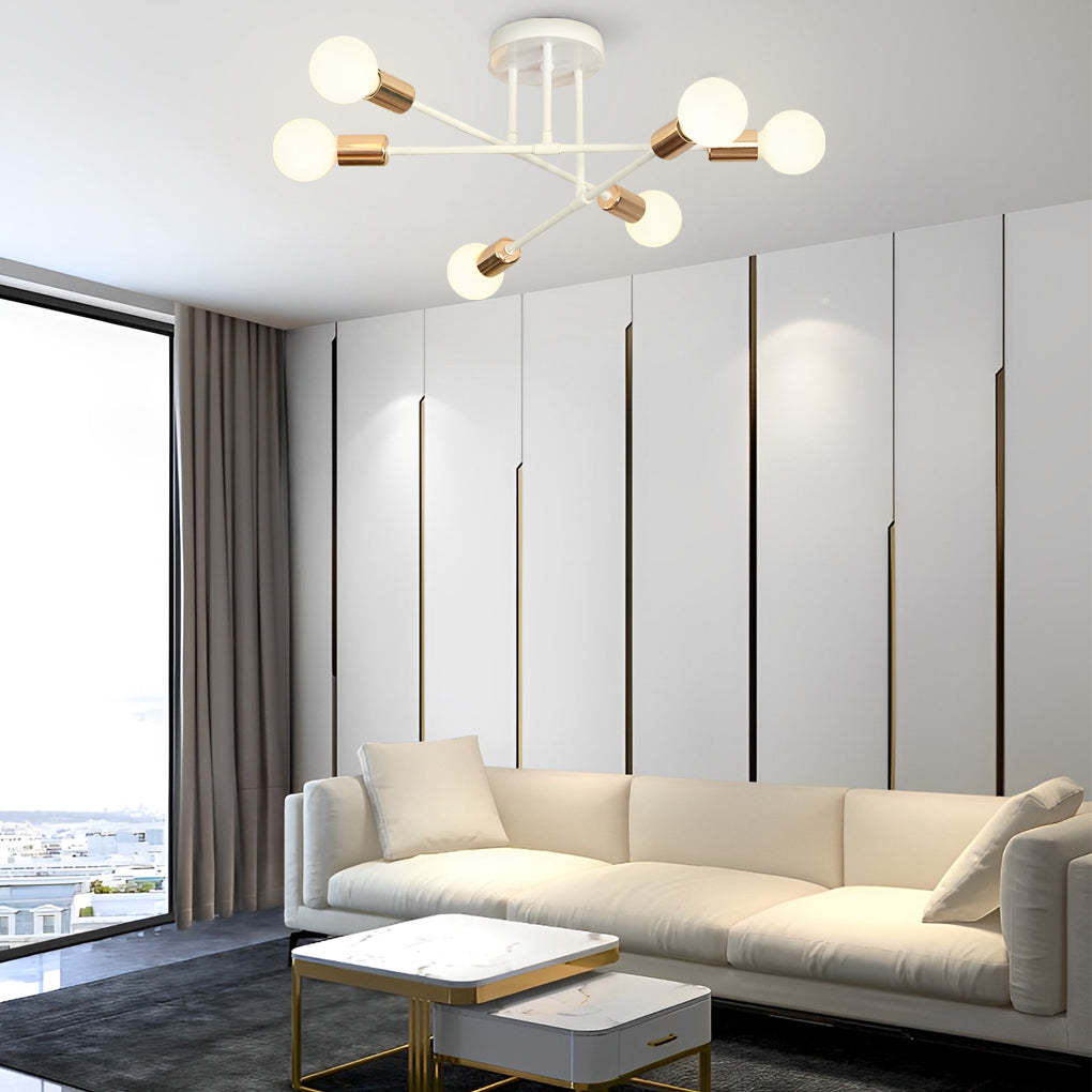 Elegant 6-Light Flush Mount Light
