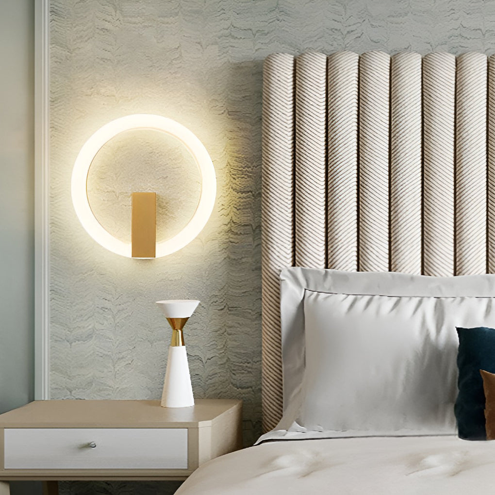 Circle Dimmable LED Modern Wall Sconce Lamp