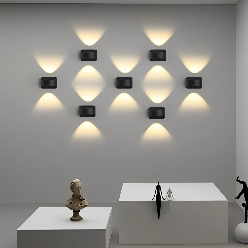Unique Up and Down Lighting LED Waterproof Modern Exterior Wall Lights-Lighom