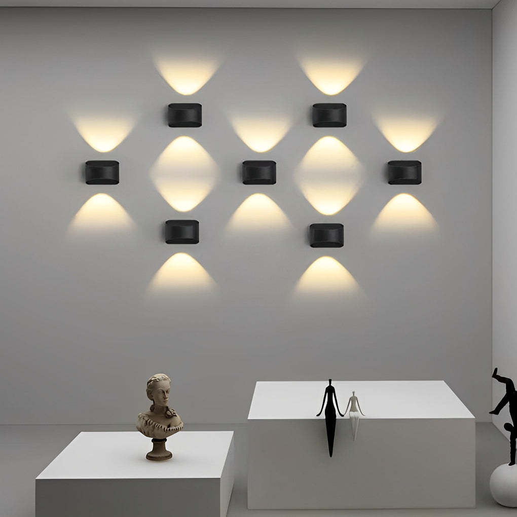 Unique Up and Down Lighting LED Waterproof Modern Exterior Wall Lights-Lighom