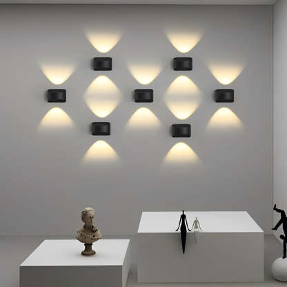 Unique Up and Down Lighting LED Waterproof Modern Exterior Wall Lights-Lighom