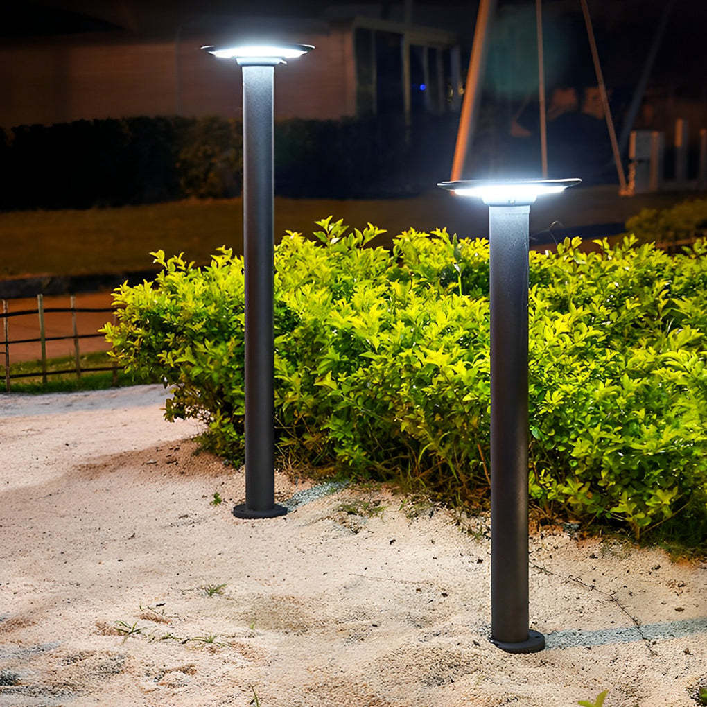 Round Waterproof Intelligent Light Control LED Solar Outdoor Lawn Lamp-Lighom