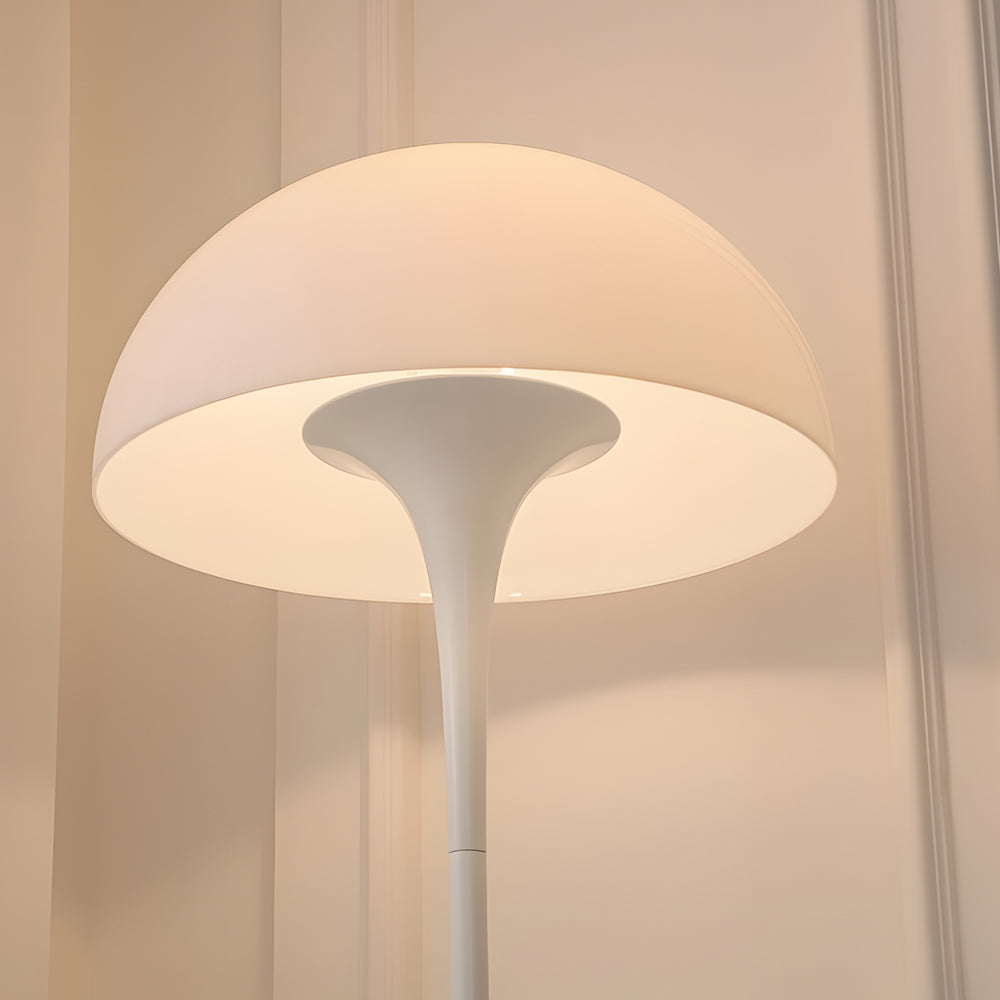 Downlight White Dimmable Mushroom Dome Floor Lamp