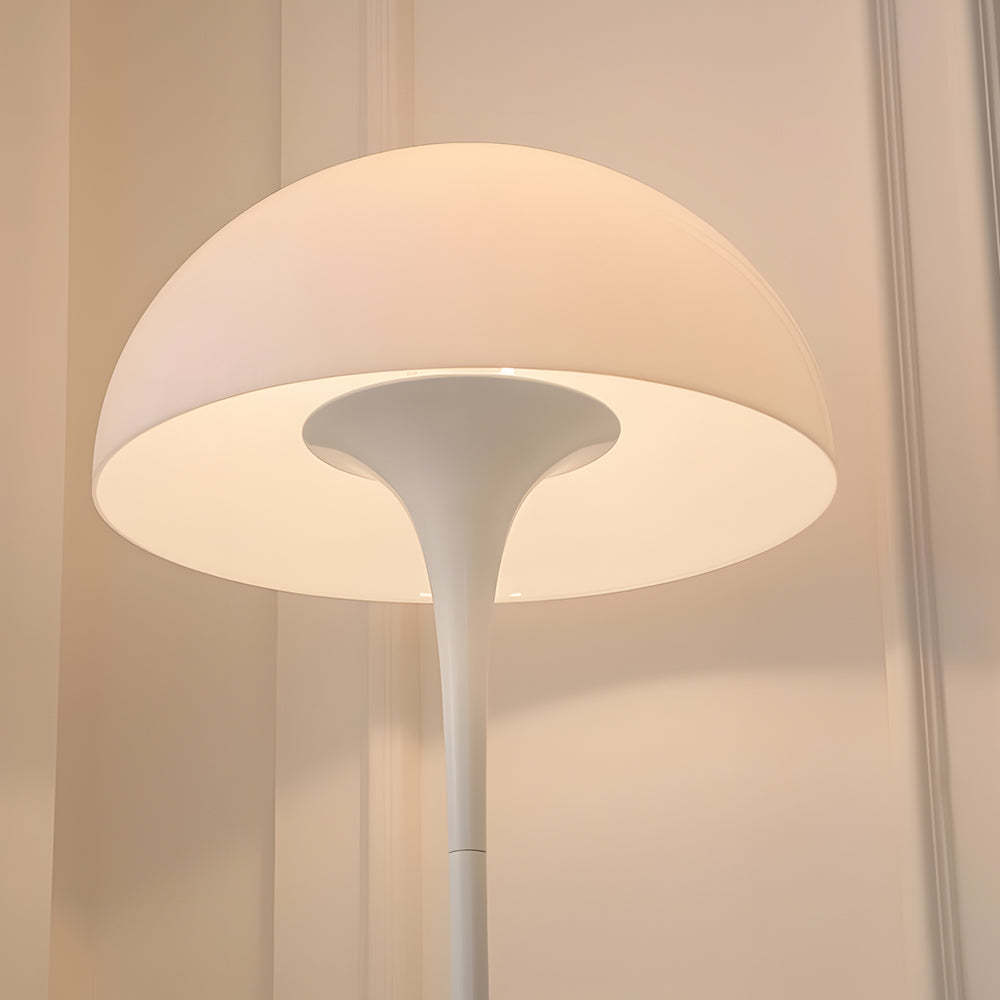 Downlight White Dimmable Mushroom Dome Floor Lamp