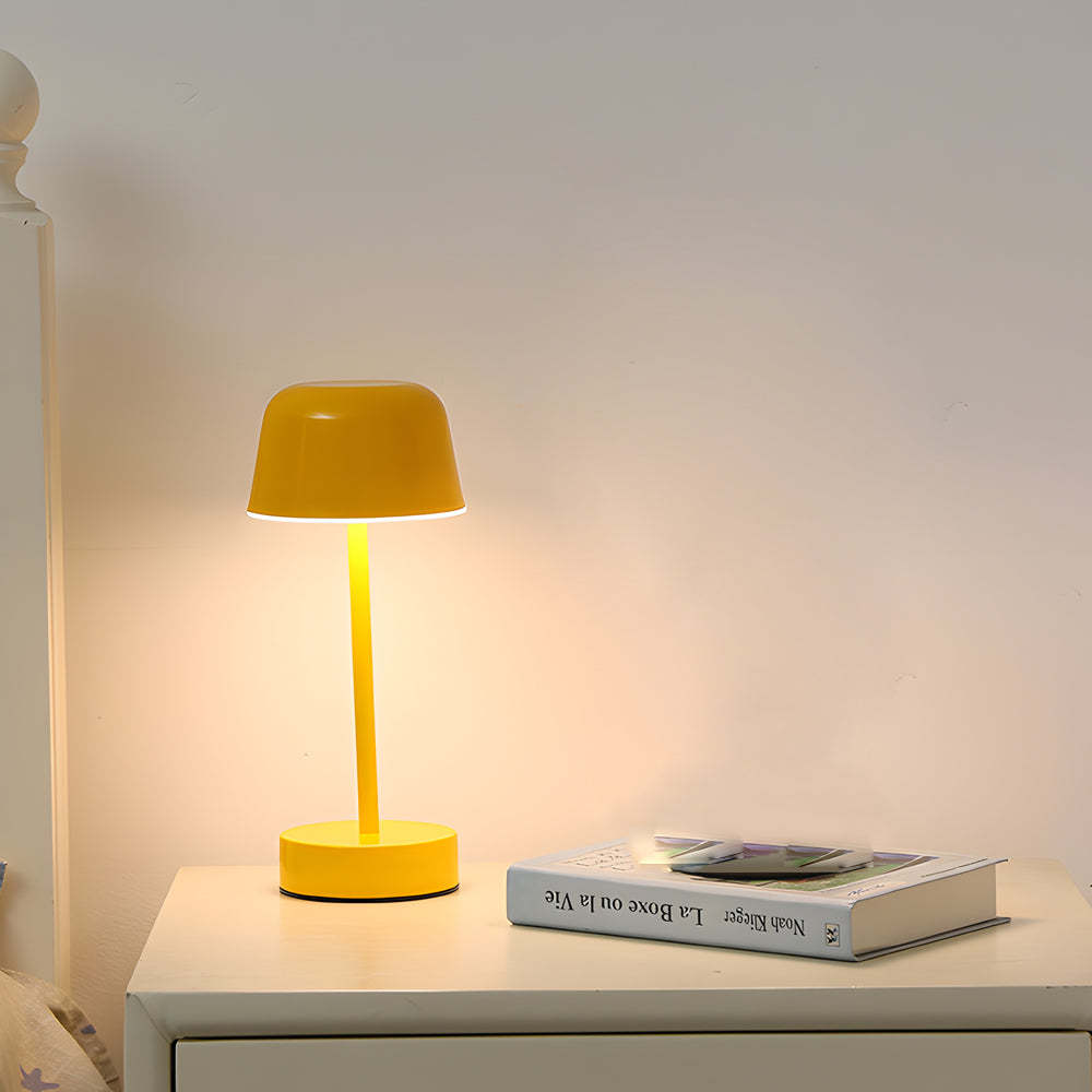 Tunable Metal Finish Table Lamp in Hat-style-Lighom