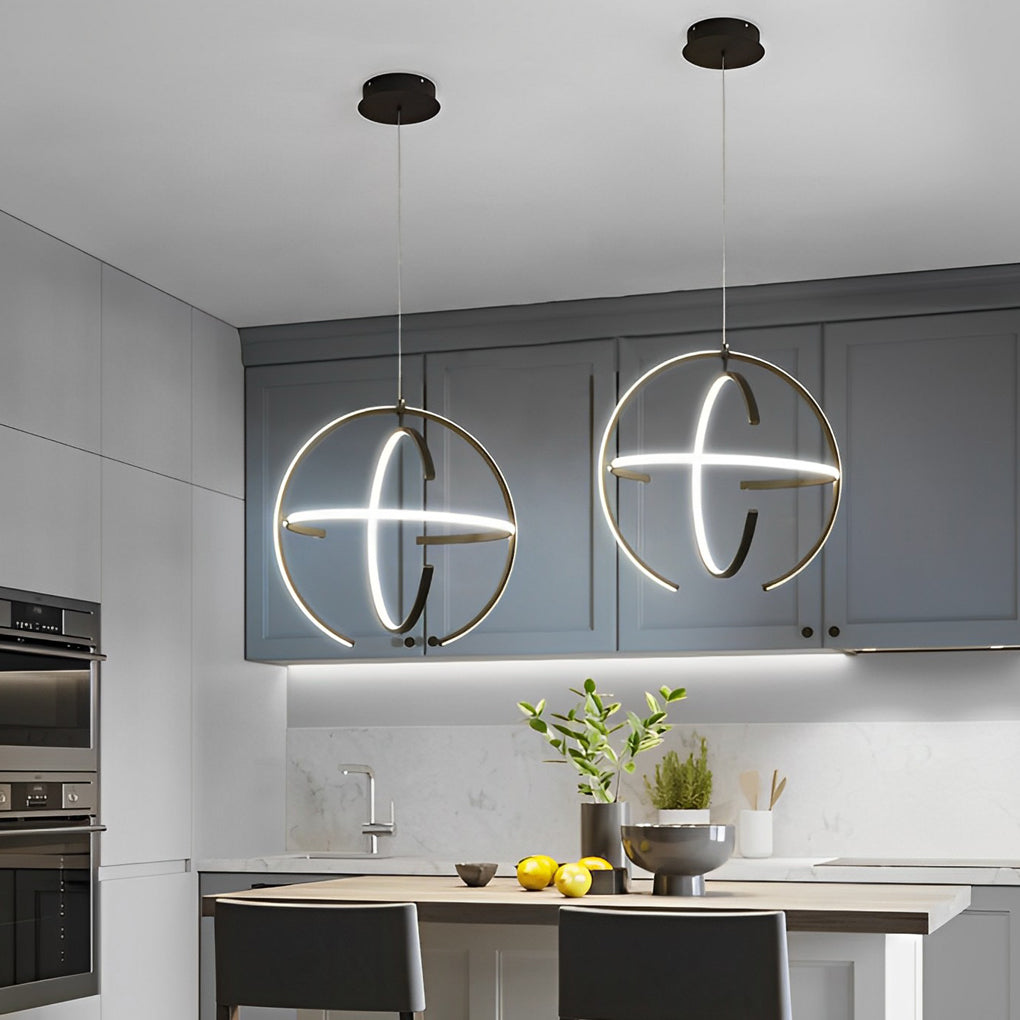 Adjustable Ring LED Nordic Kitchen Pendant