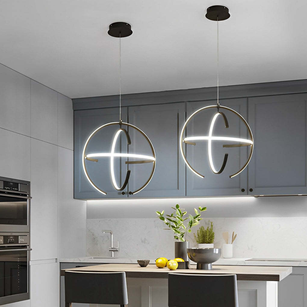 Adjustable Ring LED Nordic Kitchen Pendant