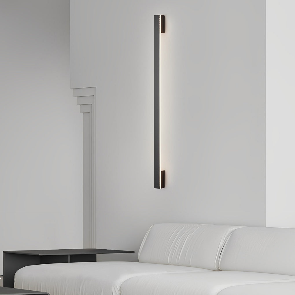 Long Strip Minimalist Three Step Dimming LED Copper Modern Wall Lamp-Lighom