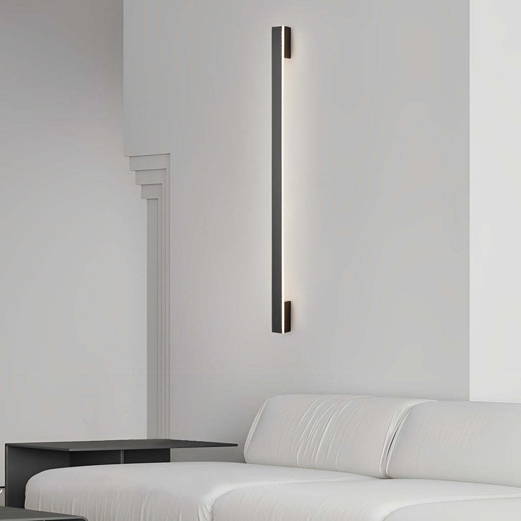 Long Strip Minimalist Three Step Dimming LED Copper Modern Wall Lamp-Lighom