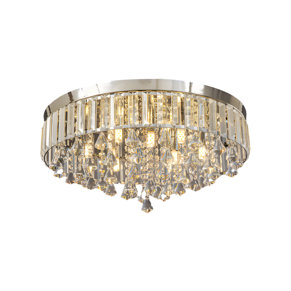 Round Crystal Pendant LED Ceiling Light