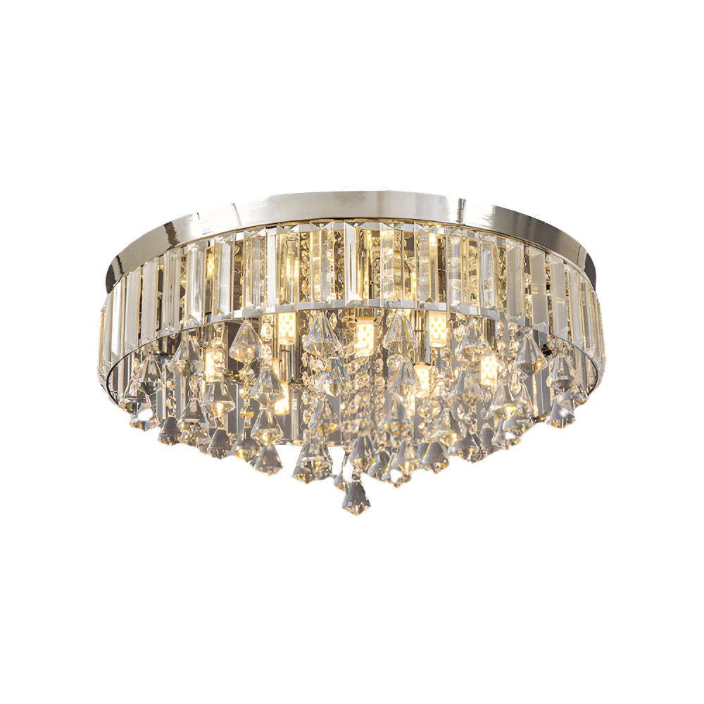 Round Crystal Pendant LED Ceiling Light