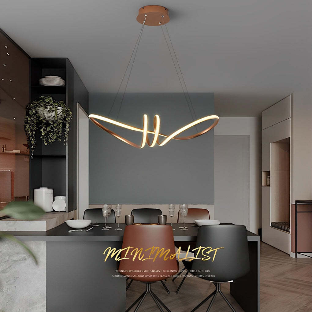 Circles Waves Unique Mid Century Pendant Light Acrylic Ceiling Light-Lighom