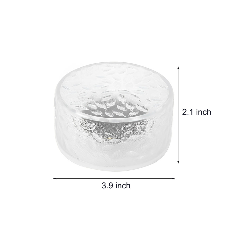 4 Pcs Integrated LED Round Ice Bricks Lights Steps Lighting for Christmas Ambience-Lighom