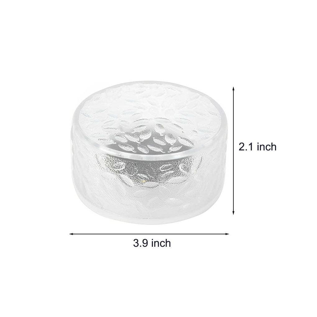 4 Pcs Integrated LED Round Ice Bricks Lights Steps Lighting for Christmas Ambience-Lighom