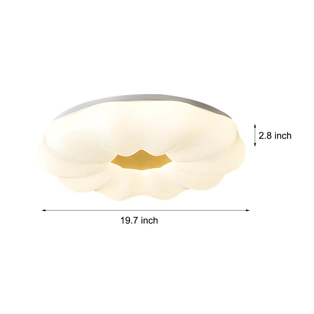 Cloud Flower Iron Acrylic Dimmable Modern Ceiling Lamp