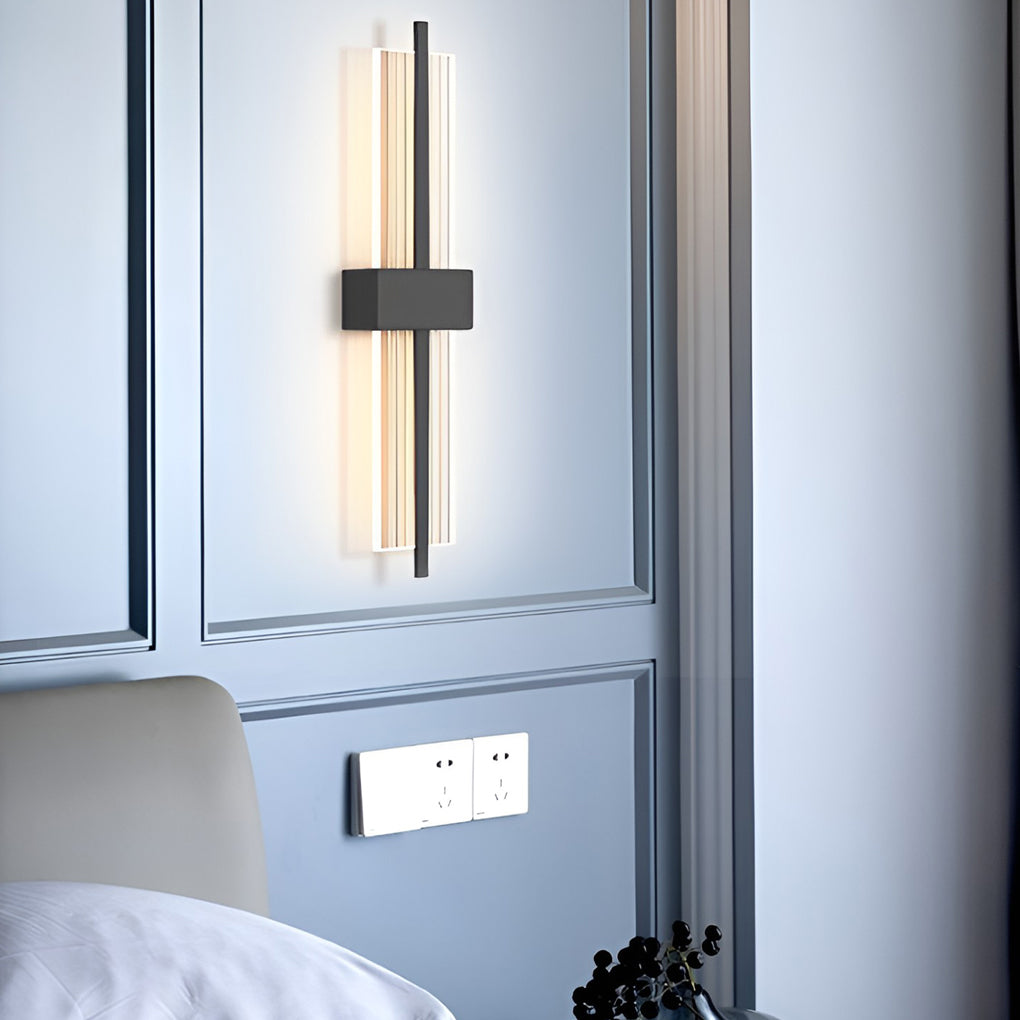 Rectangle Warm Postmodern Wall Sconce