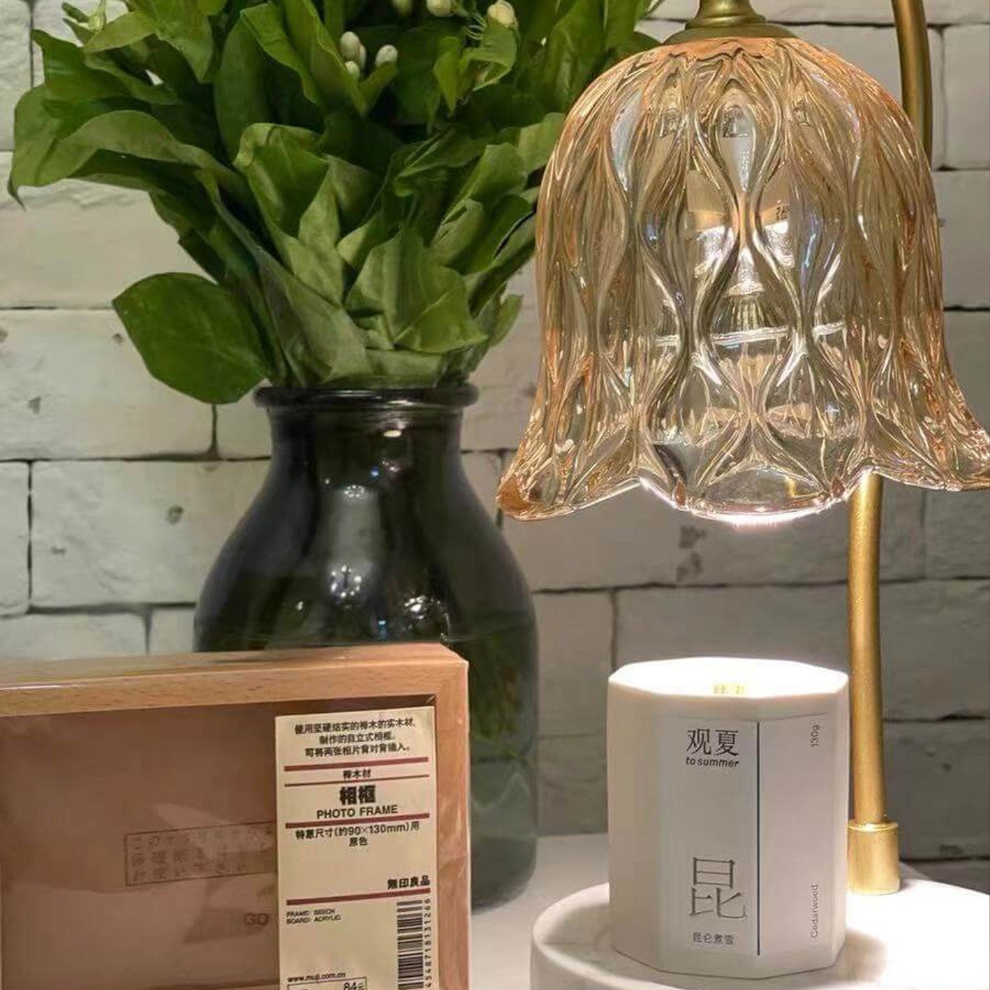 Lighom modern suzutan melting green table lamps in glass — Green Base / 220V-240V (UK/AU