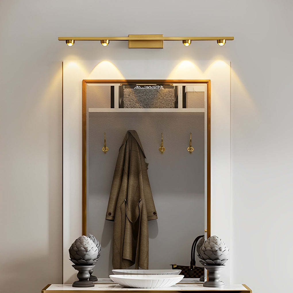 3/4-Light Copper LED Wall Washer Nordic Wall Sconce