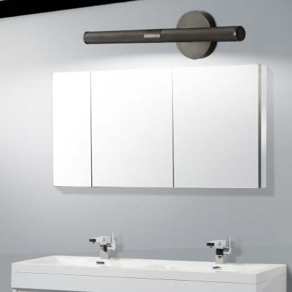 Modern Knurled LED Bathroom Vanity Light Swivel Head