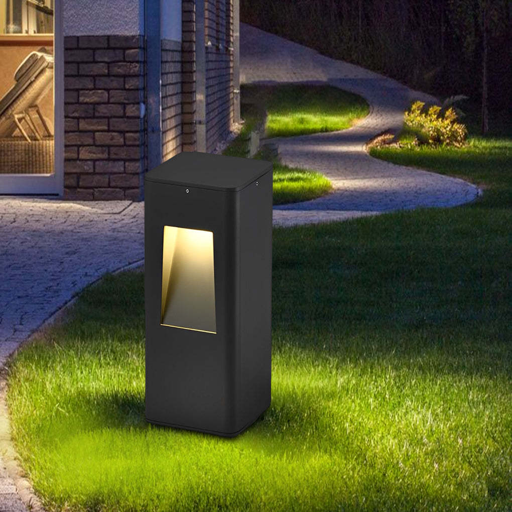 Modern LED Aluminum Pathway Lights with Front Slide Durable Outdoor Illumination-Lighom