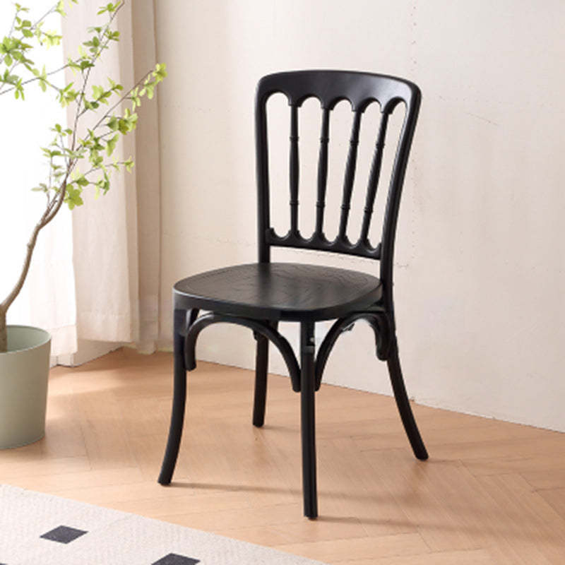 Vintage Rattan Solid Wood Dining Chair