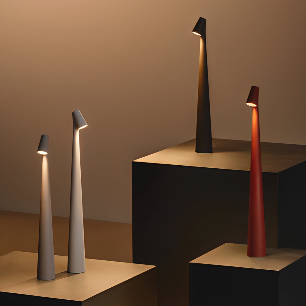 Modern Conical Stem LED Accent Lamp