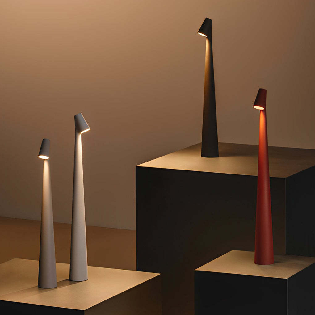 Modern Conical Stem LED Accent Lamp