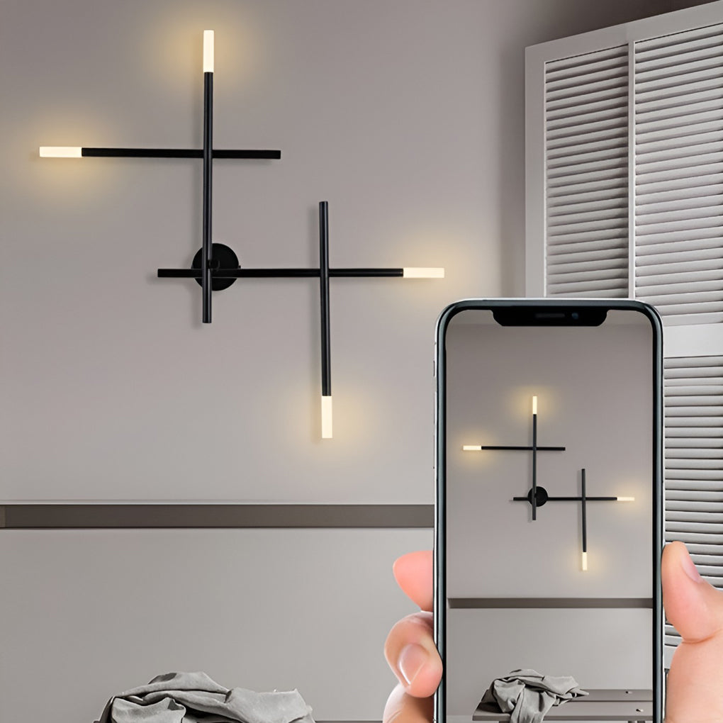 Creative Geometric Strip LED Modern Wall Lamp Wall Sconce Lighting-Lighom