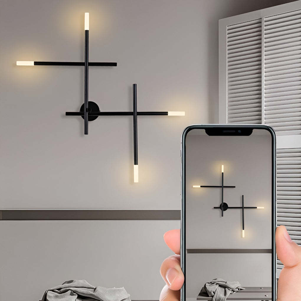 Creative Geometric Strip LED Modern Wall Lamp Wall Sconce Lighting-Lighom