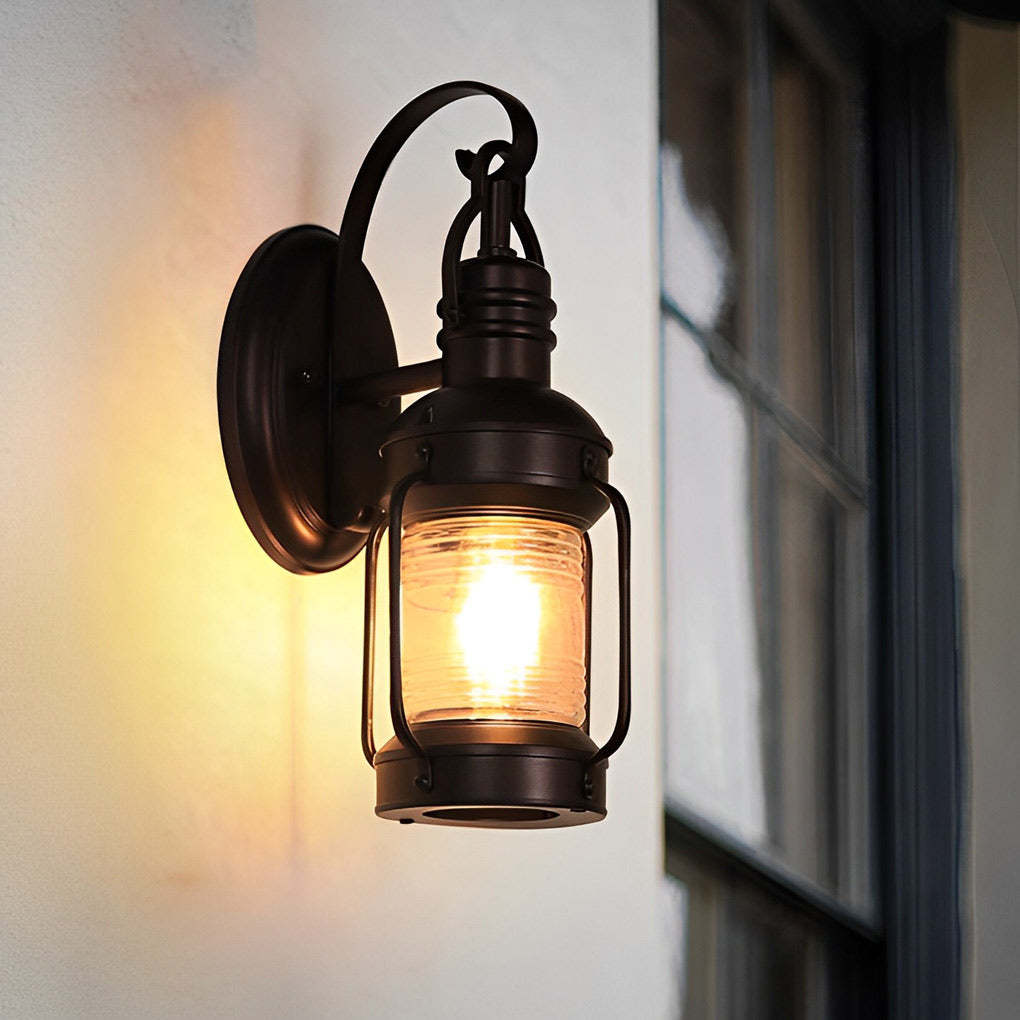 Antique Lantern Aluminum Waterproof LED Outdoor Wall Lamp Lawn Lights-Lighom