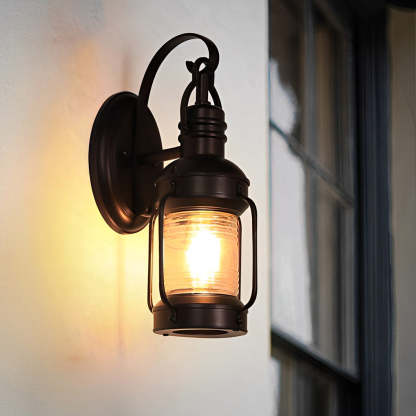Antique Lantern Aluminum Waterproof LED Outdoor Wall Lamp Lawn Lights-Lighom