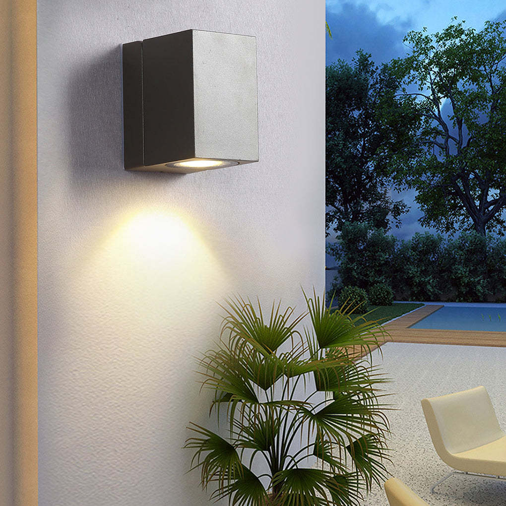 Square Adjustable Waterproof Motion Sensor LED Sconces Indoor Outdoor Wall Lamp Spot Lights-Lighom