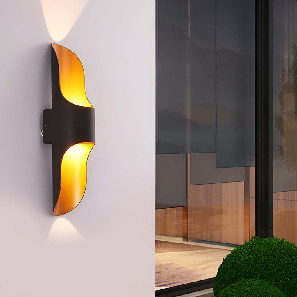 Waterproof Up and Down Lights LED Modern Outdoor Wall Sconces Lighting-Lighom
