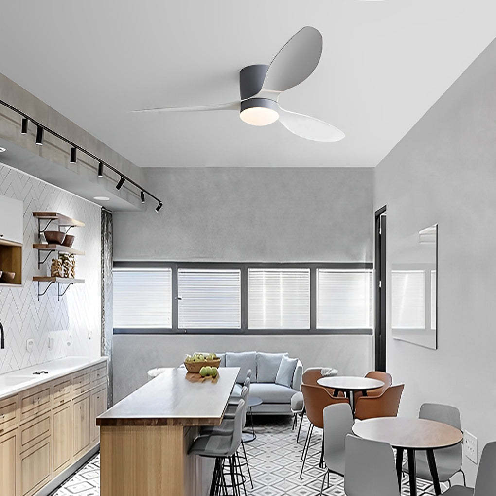 52" 3-Blade Mute LED Dimmable Modern Fan