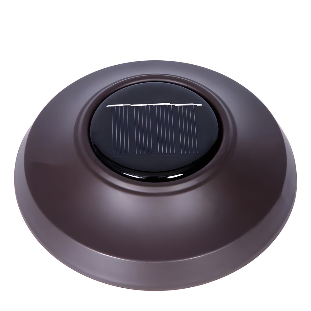 Waterproof Metal Glass LED Retro Modern Solar Powered Lawn Lights-Lighom