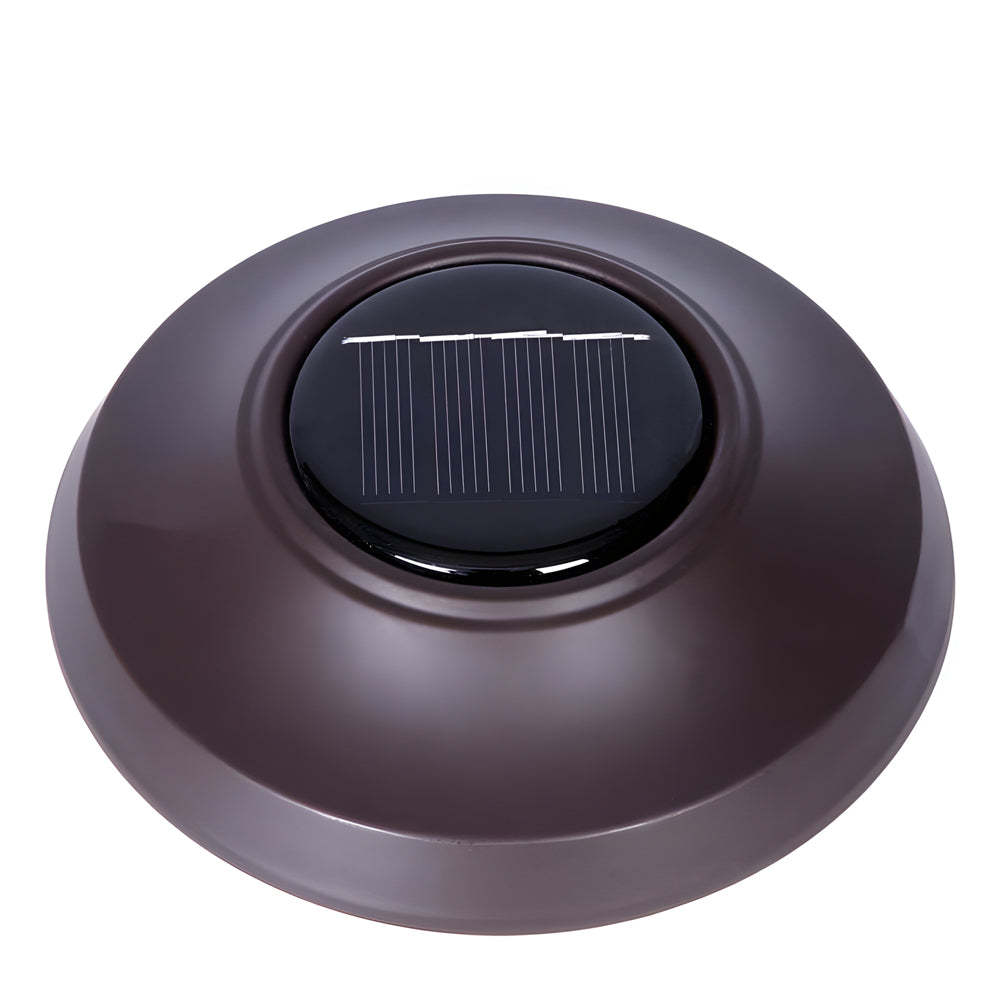 Waterproof Metal Glass LED Retro Modern Solar Powered Lawn Lights-Lighom