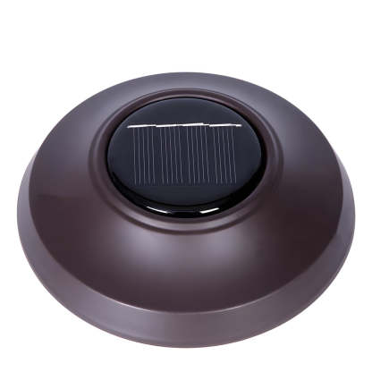 Waterproof Metal Glass LED Retro Modern Solar Powered Lawn Lights-Lighom