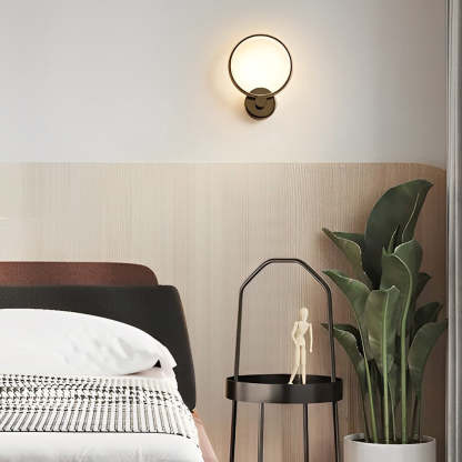 Circular Minimalist Aluminum LED Nordic Decorative Wall Sconces Wall Lamp-Lighom