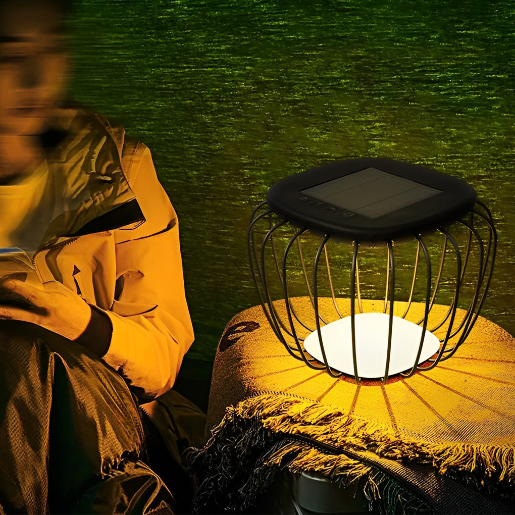 Table Chair Modern Solar Outdoor Lantern Floor Lamp