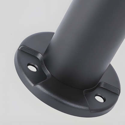 Black Solar Lawn Bollard Light-Lighom