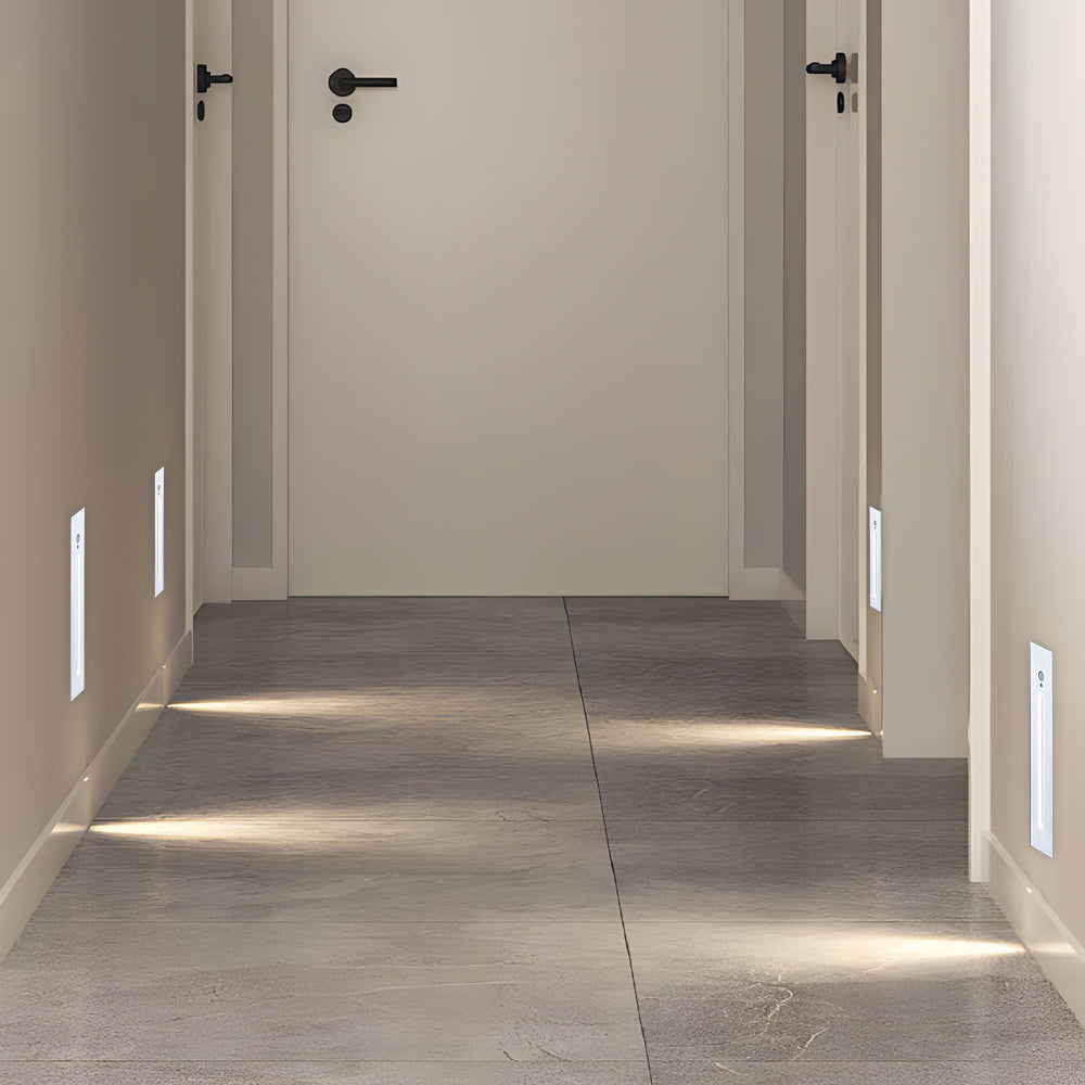 Vertical Motion Sensor LED Stair Light Wall Recessed Contemporary Lighting For Indoor and Outdoor Steps-Lighom