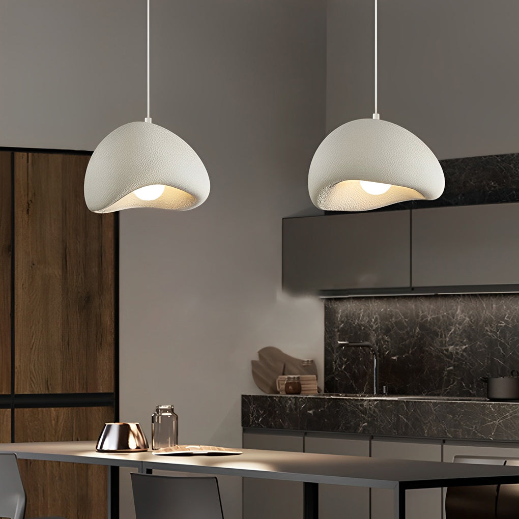 Cloud Donut LED Semicircle Asian Chandelier