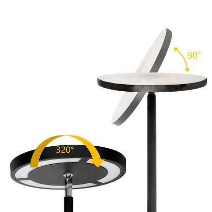 66 inch Dimmable RBG LED Torchiere Adjustable Floor Lamp-Lighom