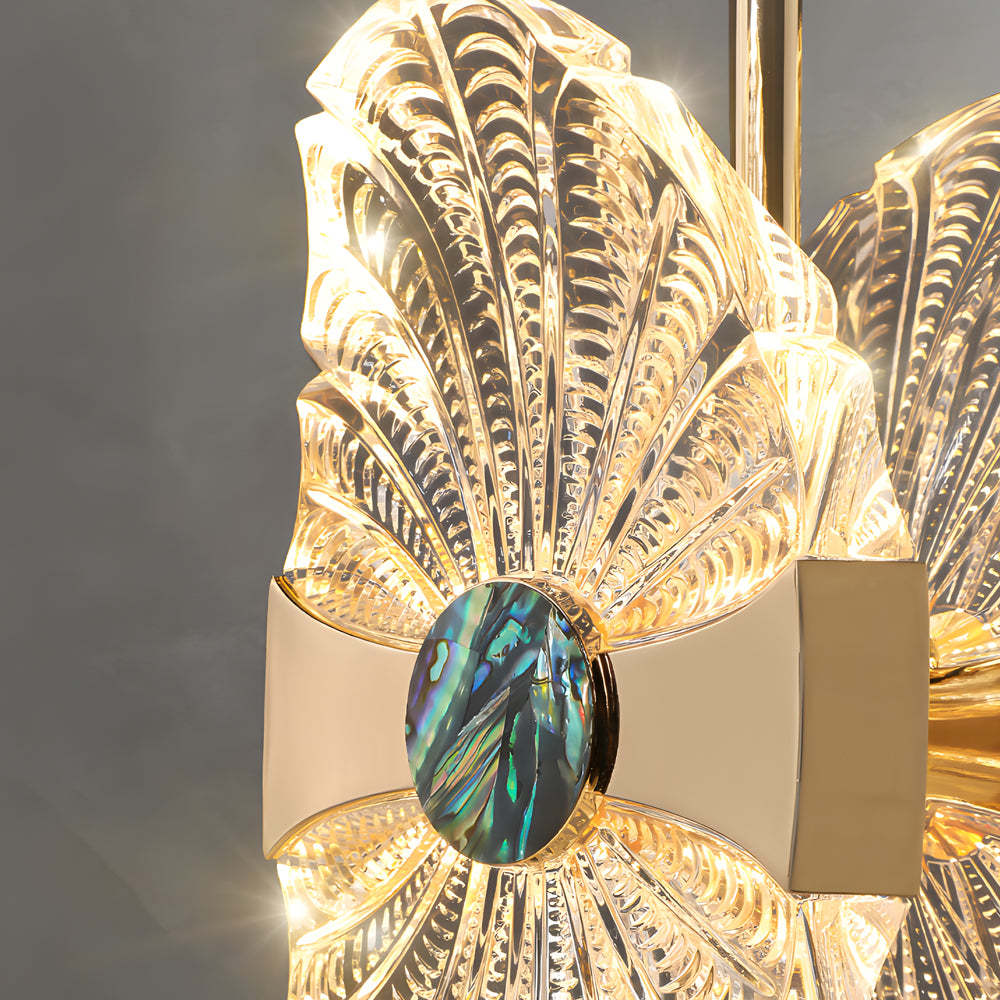 Acrylic Lotus Leaf Dimmable Modern Pendant Light