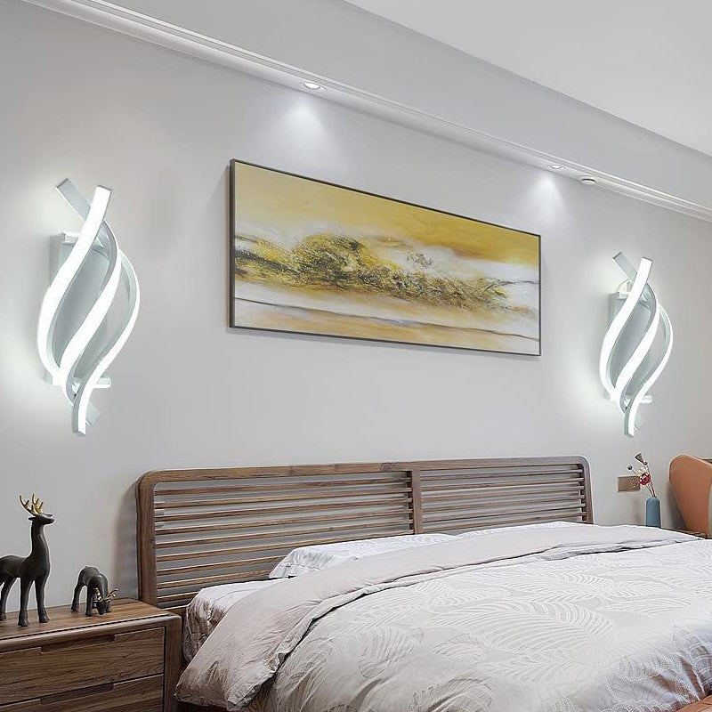Spiral Minimalist 3-Step Dimming LED Modern Wall Sconce