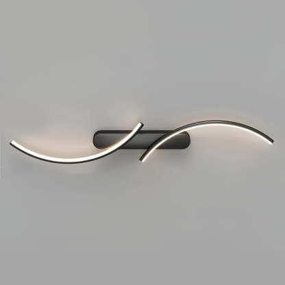 S-Shaped Three-Color LED Modern Wall Sconce