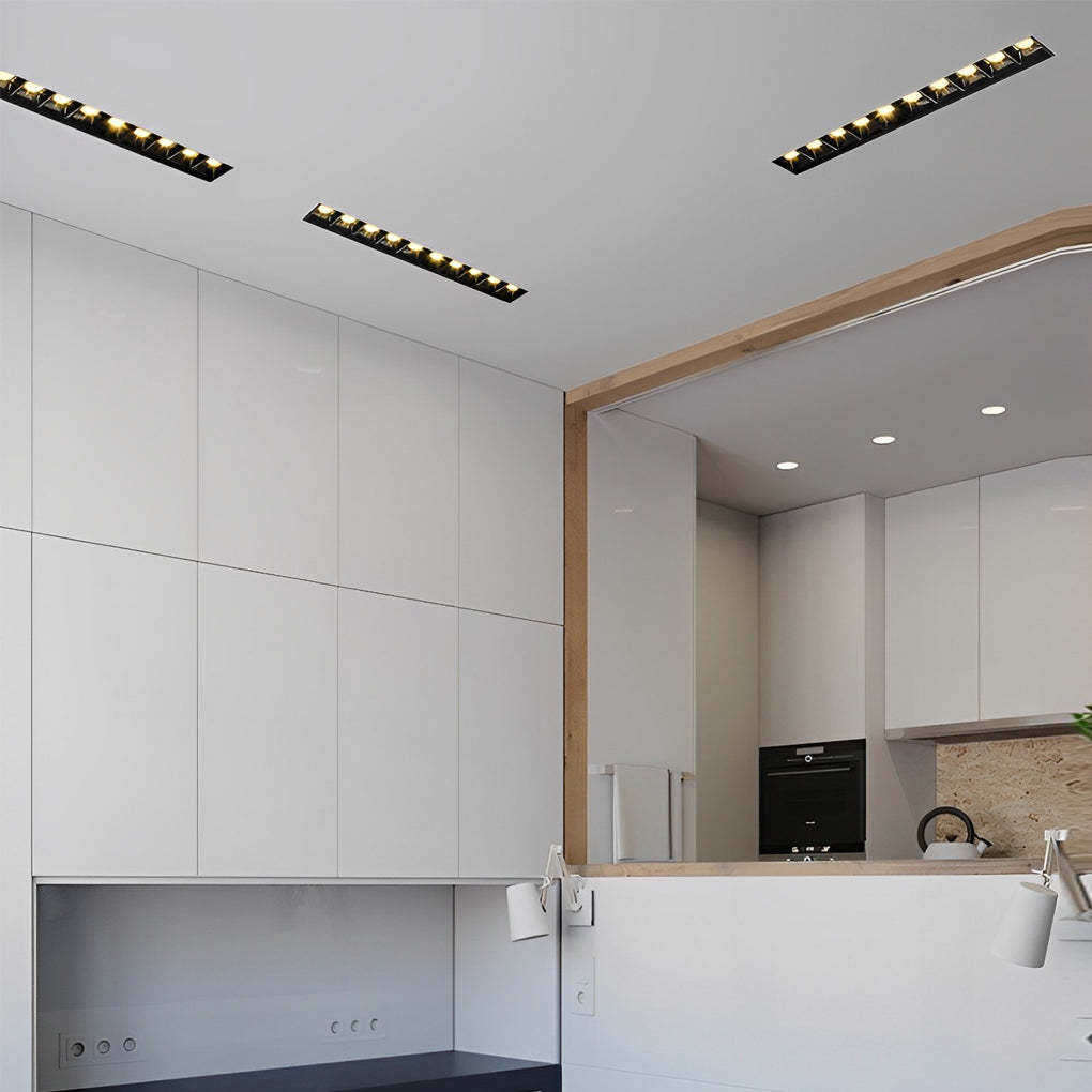 Linear Trimless Recessed Magnetic COB LED Downlight — 5W / Warm White / Set of 4