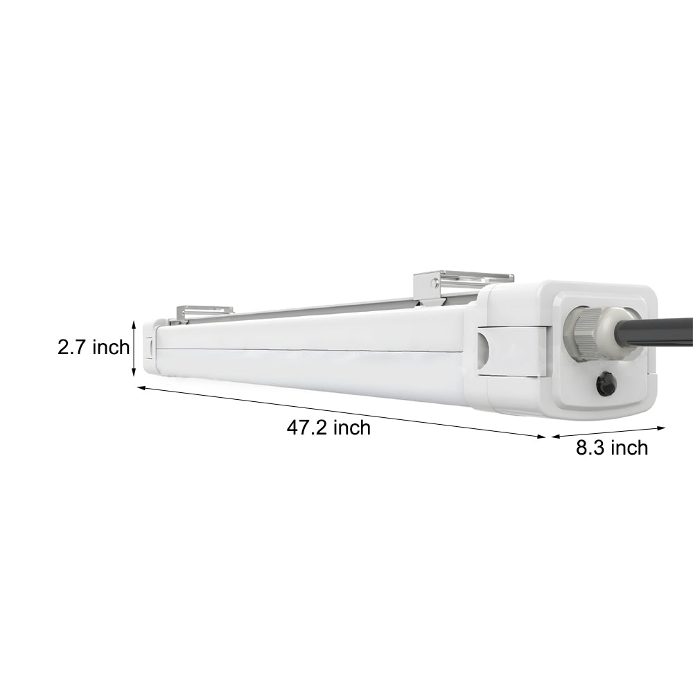 47" Tri-Proof IP65 White Vapor-Tight Ceiling