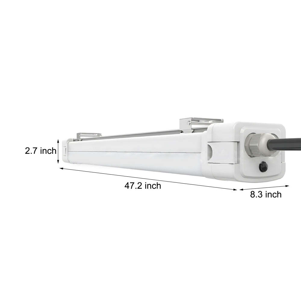 47" Tri-Proof IP65 White Vapor-Tight Ceiling
